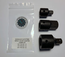 Load image into Gallery viewer, Impact Socket Adapter 3-Piece Combo Set (1/2" to 3/8" 1/2" to 3/4" and 3/4" to 1/2")
